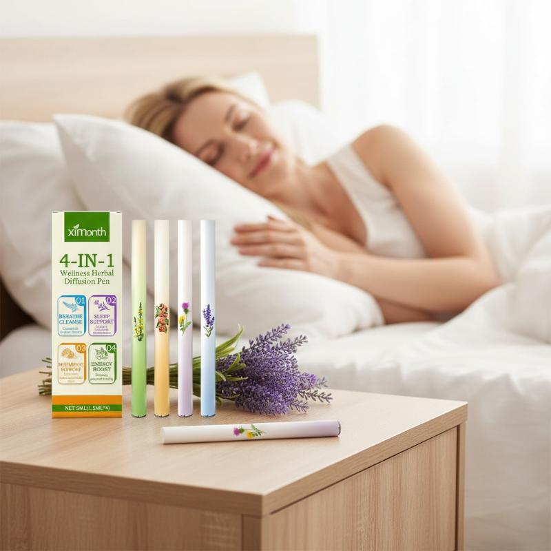 Herbal Wellness Products - Набор травяных диффузоров 4-в-1: Энергетический батончик-очиститель