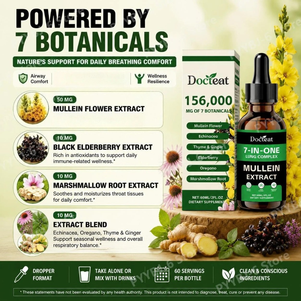 Docteat 7-в-1 Экстракт коровяк – обзор и цена Herbal Wellness For You